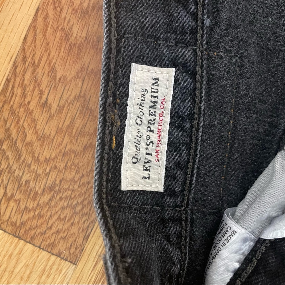 Levi 501 skinny in black mail, size 26 - Picture 4 of 6